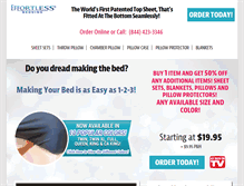 Tablet Screenshot of buyeffortlessbedding.com